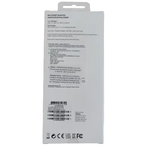 Samsung EE-P5400U Multiport Adaptör USB 3.0 Type-C Gigabit Ethernet, HDMI, Power Supply Samsung Türkiye Garantili
