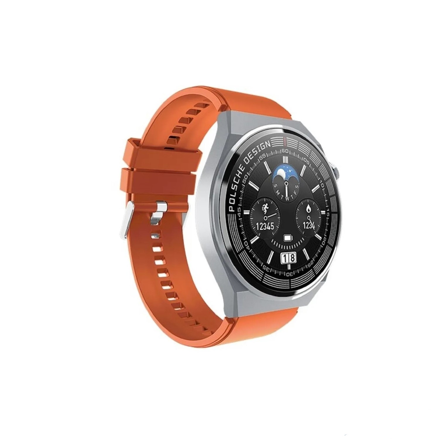 Winex 2023 Watch GT3 Max Android İos HarmonyOs Uyumlu Akıllı Saat Turuncu