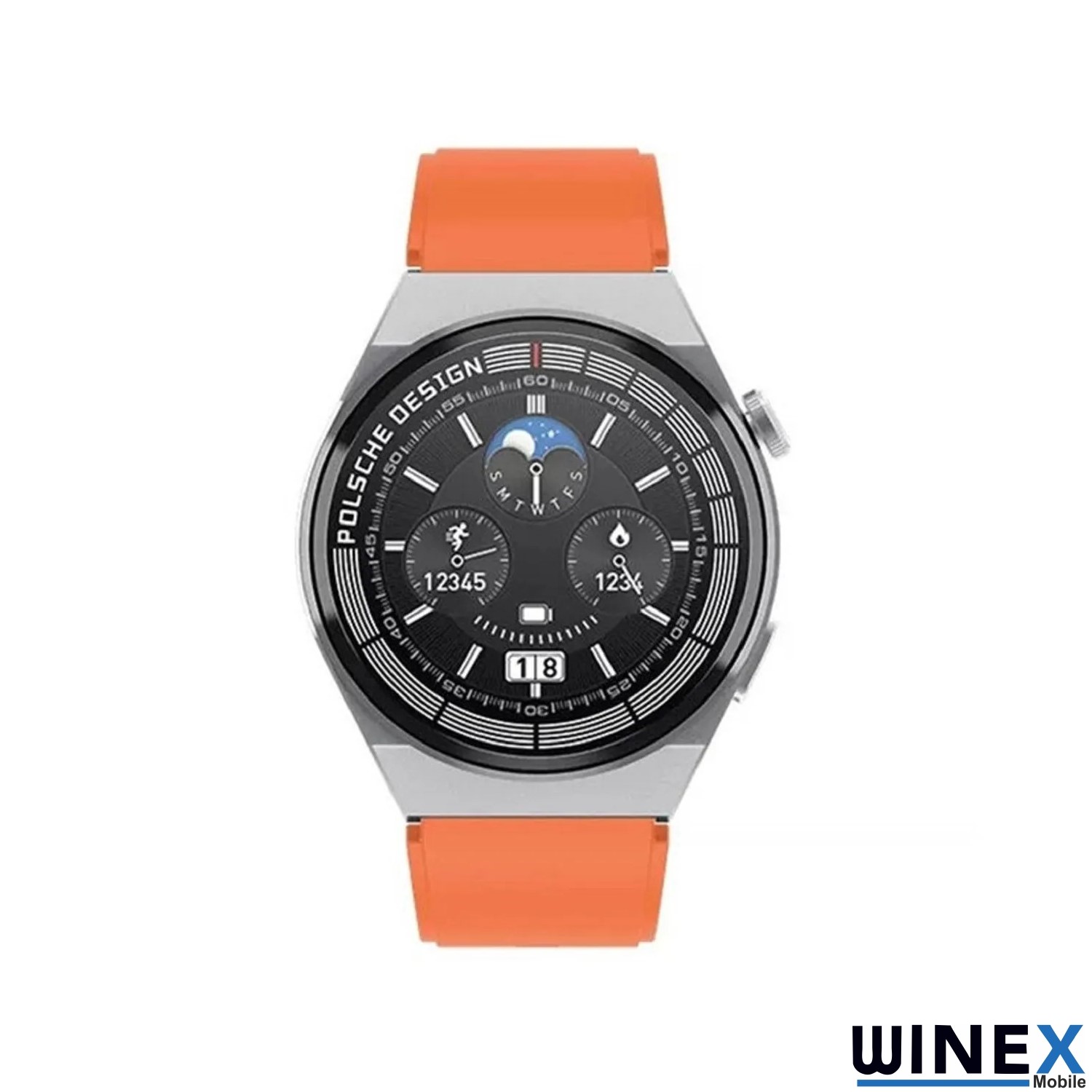 Winex 2023 Watch GT3 Max Android İos HarmonyOs Uyumlu Akıllı Saat Turuncu